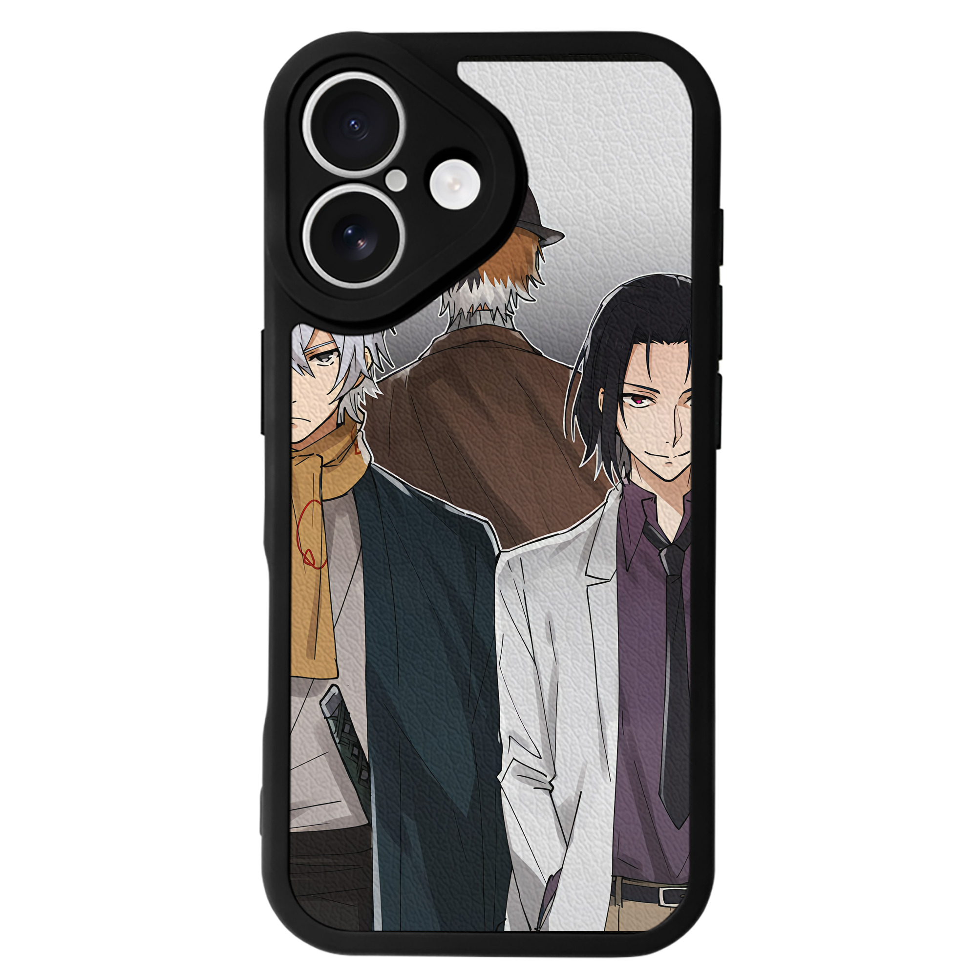 （画像用） 文豪ストレイドッグス Bungo Stray Dogs 【iPhone 16シリーズ対応】シリコンスマホケース（レザー調） 材質：シリコン